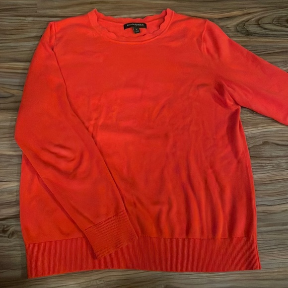 BANANA REPUBLIC, orange wavy neck sweater - Picture 1 of 7